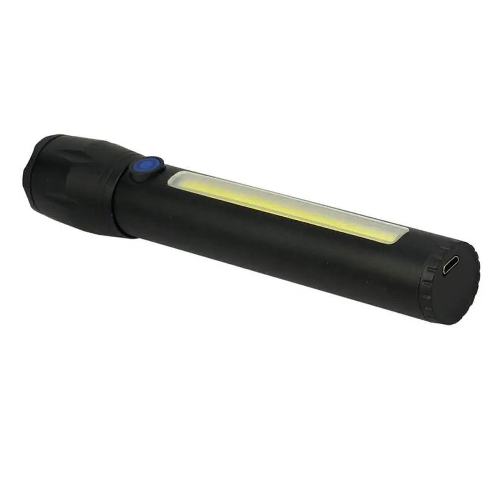 Ліхтарик ручний 2в1 з акумулятором та USB зарядкою BL-C63 / Тактичний ліхтар зі світлодіодною панеллю 234567242 фото