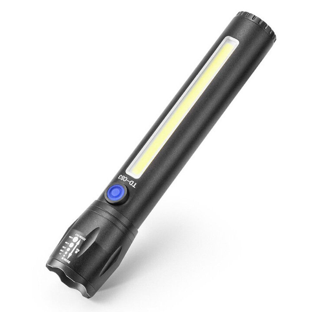 Ліхтарик ручний 2в1 з акумулятором та USB зарядкою BL-C63 / Тактичний ліхтар зі світлодіодною панеллю 234567242 фото