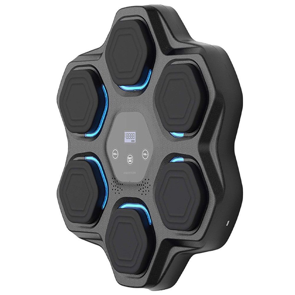 Настінна мішень для боксу з Bluetooth + рукавиці, 44х44см, USB, Чорний / Музичний боксерський тренажер / Тренажер для боксу 234590233 фото