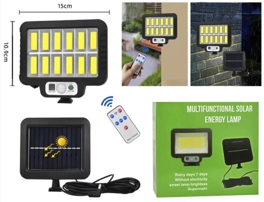 Cветильник с датчиком движения BL-12COB / Светодиодный прожектор для частного дома 234568177 фото