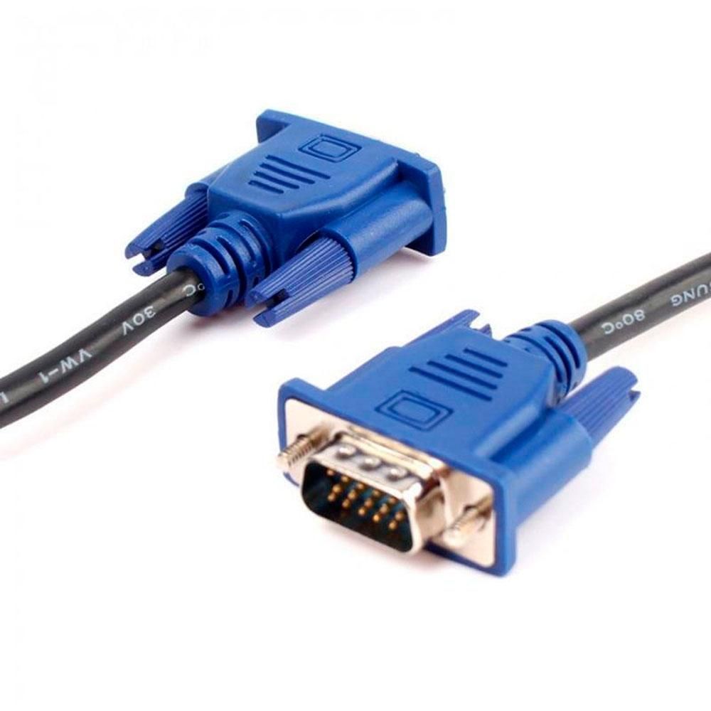 Кабель для монітора VGA 1,5 м, 3 + 2 / Відеокабель для виведення зображення на екран 234564764 фото