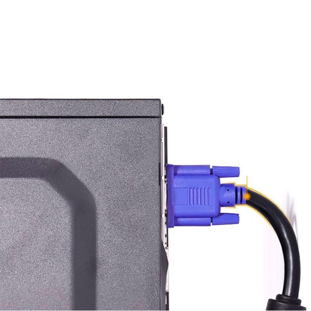 Кабель для монітора VGA 1,5 м, 3 + 2 / Відеокабель для виведення зображення на екран 234564764 фото