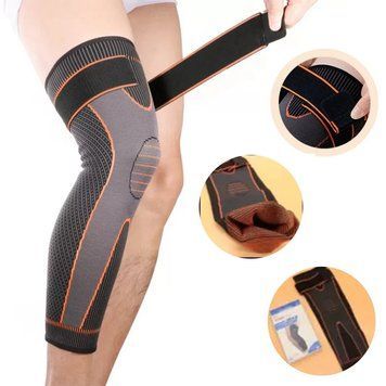 Бандаж коленного сустава, эластичный, с фиксирующим ремнем, 1шт, KNEE SUPPORT MA-23 / Наколенник компресионний 234564476 фото