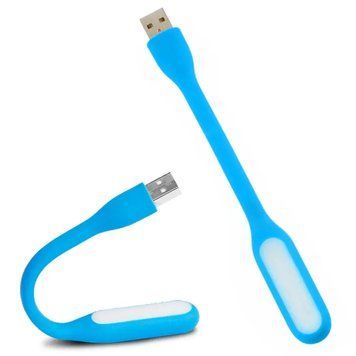 Гибкий фонарик для ноутбука от USB / USB фонарик для клавиатуры / ЮСБ светильник / LED фонарик от юсб (Цвет: Синий) 23456036303 фото