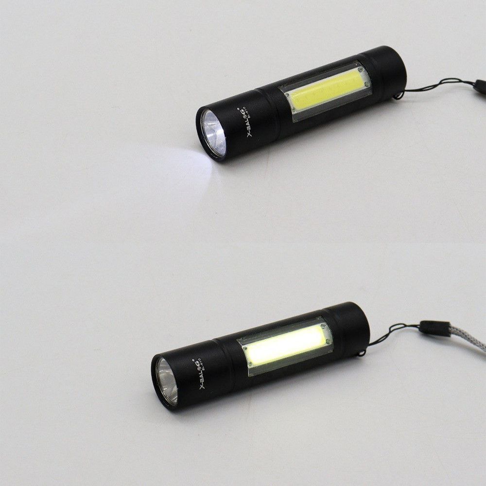 Ручний ліхтарик кишеньковий із USB зарядкою, BL-1501, Чорний / Акумуляторний тактичний ліхтар із кейсом 234563896 фото