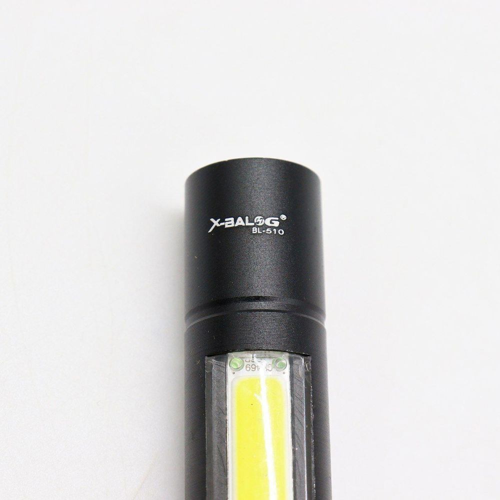 Ручний ліхтарик кишеньковий із USB зарядкою, BL-1501, Чорний / Акумуляторний тактичний ліхтар із кейсом 234563896 фото