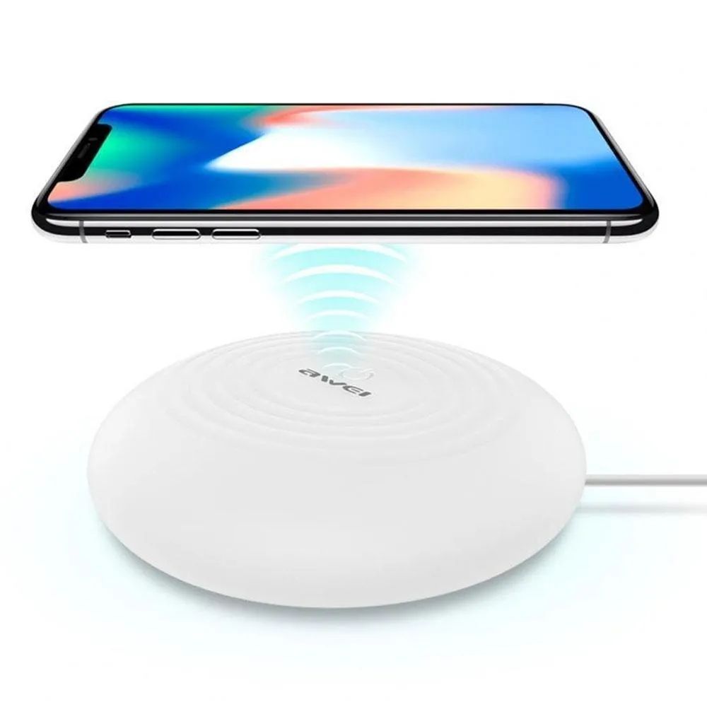 Беспроводная зарядка с функцией Qi Awei W7 + WIRELESS, 10W / Беспроводное зарядное устройство 234566238 фото