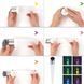 Садовый фонарь с солнечной панелью 35см, 1шт, RGB / Декоративный светильник для сада / Газонный фонарь 234577999 фото 6