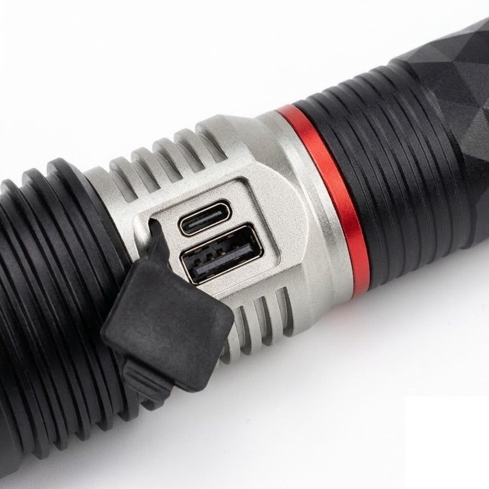 Ручний ліхтар світлодіодний 30W, 1х26650, Zoom, CB-G685, Чорний / Акумуляторний ліхтар тактичний / LED-ліхтарик металевий 234590783 фото