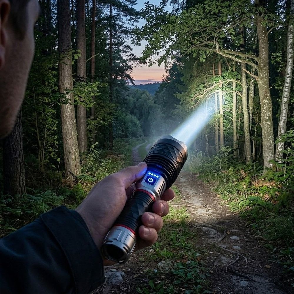 Ручний ліхтар світлодіодний 30W, 1х26650, Zoom, CB-G685, Чорний / Акумуляторний ліхтар тактичний / LED-ліхтарик металевий 234590783 фото