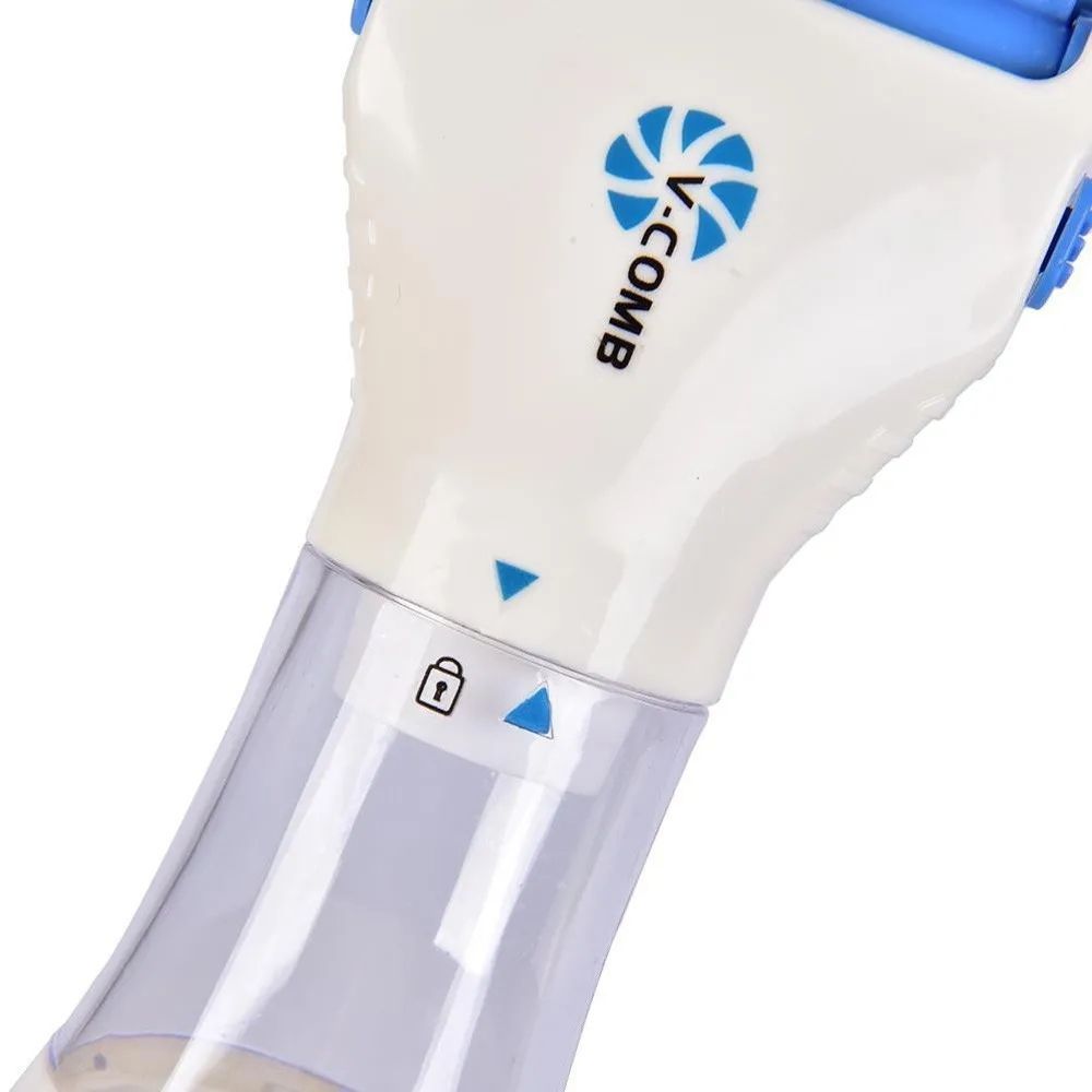 Расческа электрическая для удаления вшей и блох V Comb Licetec с вытяжкой / Электро гребень от паразитов 234561316 фото