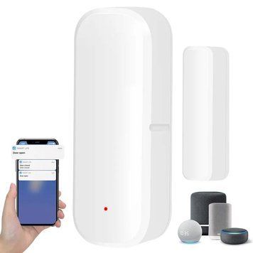 Датчик открытия дверей магнитный, WI-FI, Tuya Smart Life / Беспроводной датчик открытия окон 234569478 фото