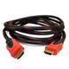 Кабель HDMI на HDMI 5м, з фільтром у тканинній оболонці, Чорний / Шнур в оплетці з фільтрами / Інтерфейсний кабель 234568212 фото 5