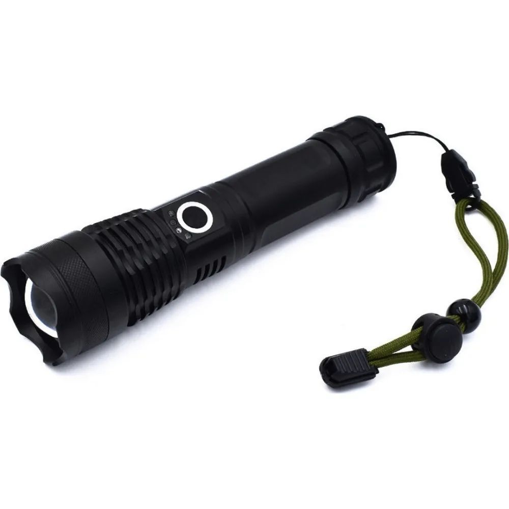 Мощный фонарь до 1200м с зумом и USB, 1500Лм + аккумулятор 26650, BL X71-P90 / Аккумуляторный тактический фонарик 234566288 фото