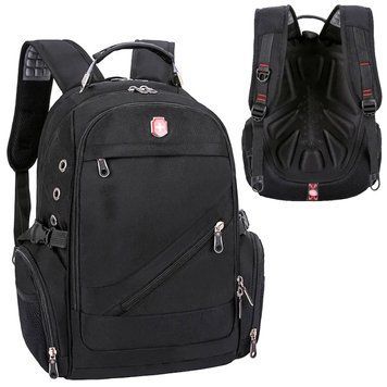 Міський рюкзак 50x30x20см 40л Swissgear 8810, Чорний / Чоловічий рюкзак ергономічний / Повсякденний портфель 234574520 фото