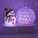 Новогодний светильник диско-шар Снеговик Christmas Light AT-W168 / Настольный светодиодный новогодний LED шар 234561702 фото 5
