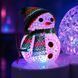 Новогодний светильник диско-шар Снеговик Christmas Light AT-W168 / Настольный светодиодный новогодний LED шар 234561702 фото 8