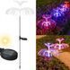 2 шт Светодиодный садовый фонарь 78 см на солнечной батарее Медуза двойной, RGB / Газонный фонарь / Светильник садовый 234592316 фото 3
