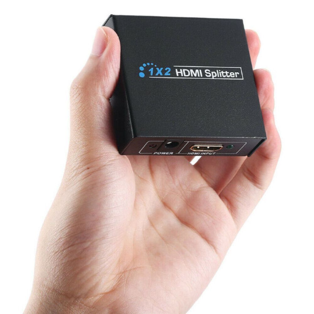 HDMI розгалужувач на 2 порти, 1080P, Чорний / Двонаправлений HDMI спліттер / Активний HDMI комутатор 234573374 фото