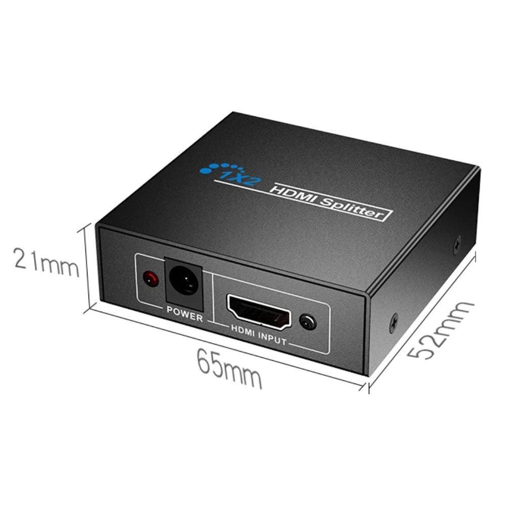 HDMI розгалужувач на 2 порти, 1080P, Чорний / Двонаправлений HDMI спліттер / Активний HDMI комутатор 234573374 фото