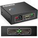 HDMI розгалужувач на 2 порти, 1080P, Чорний / Двонаправлений HDMI спліттер / Активний HDMI комутатор 234573374 фото 1