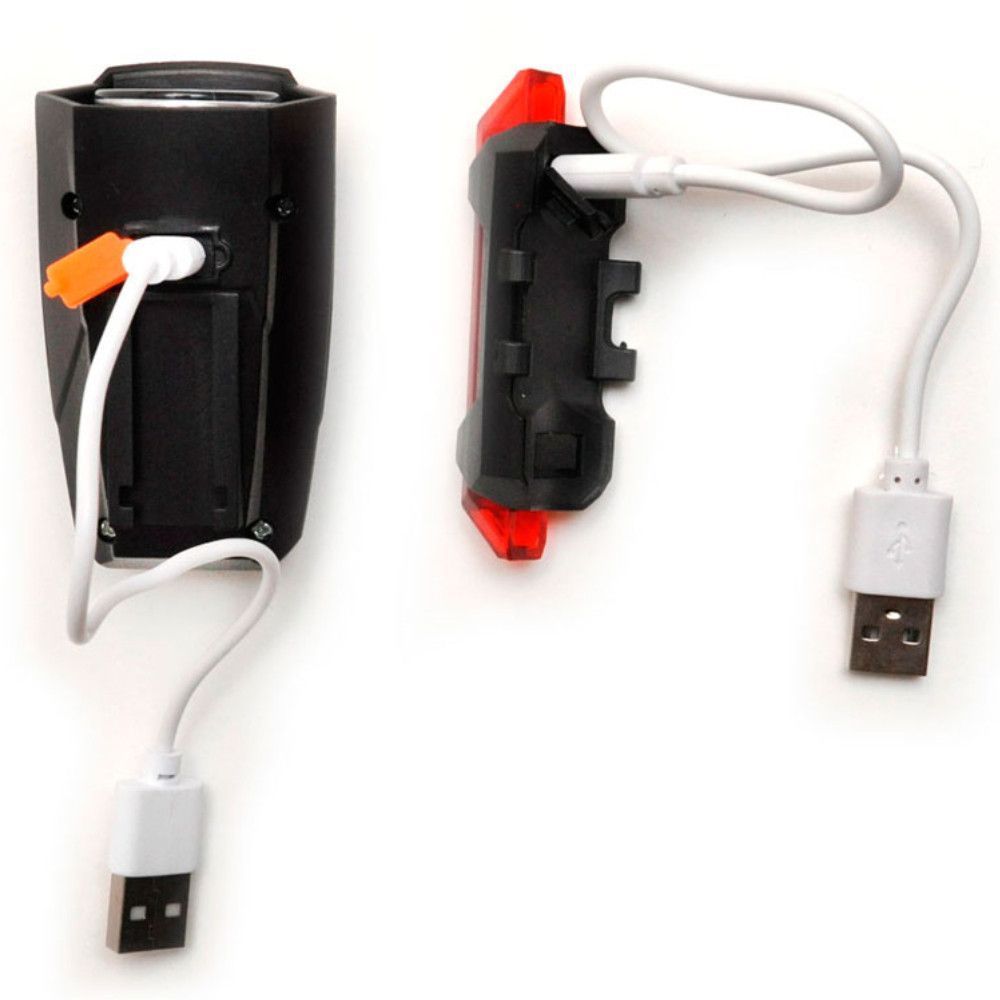 Фара на велосипед + задній стоп BSK-178-1-XPG, від USB, Чорний / Акумуляторна велофара на кермо / Велосипедний ліхтар 234572451 фото