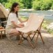 Складное кресло 68*54*50 см с чехлом, Бежевый / Кресло для отдыха / Складной туристический стул / Кемпинговое кресло 234596416 фото 2