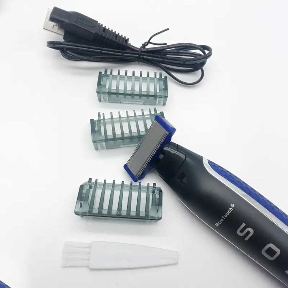 Универсальный триммер с подсветкой для мужчин Solo trimmer, Черный / Беспроводная машинка для стрижки усов и бороды 123456837 фото