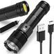 Ручний ліхтар акумуляторний 27х7 см, USB, BL-S-P66-TG, Чорний / Портативний LED-ліхтар / Світлодіодний ліхтарик / Ліхтарик ручний 234585464 фото 1