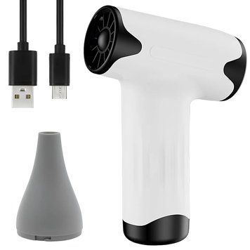 Портативний турбовентилятор 60W + 1 насадка, USB, JetFan / Акумуляторний мініфен / Ручний турбовентилятор 234576105 фото
