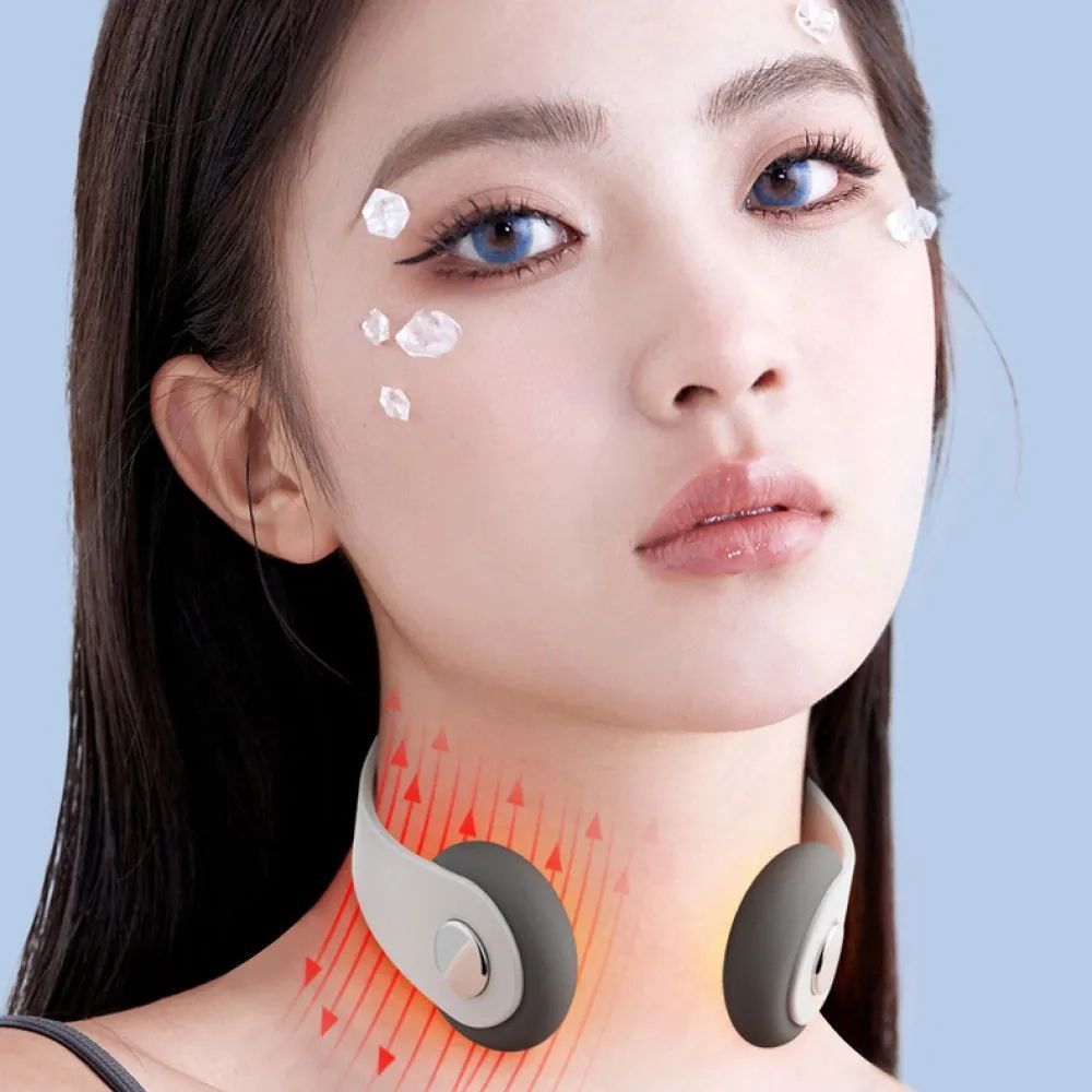 Імпульсний масажер для шиї від USB, 300мАг, Neck Massager PR-A09 / Електромасажер / Міостимулятор для шиї 234574986 фото