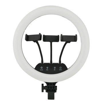 Кольцевая светодиодная LED лампа, 36см, пульт, 3 крепления, LS-360 / Профессиональная кольцевая LED лампа 234571142 фото