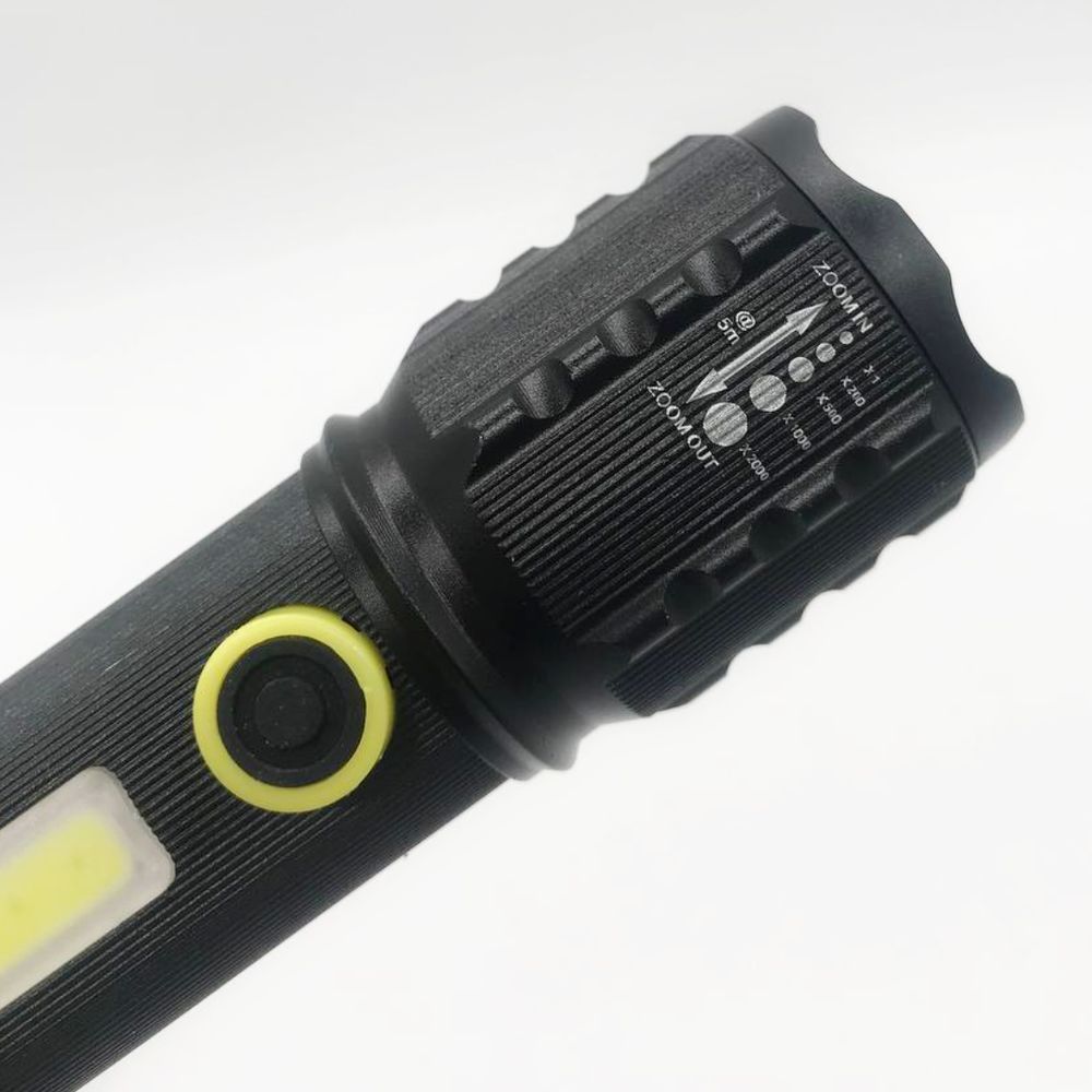 Фонарь ручной с USB-Type-C, BL-C72-P50, Кейс, Черный / Светодиодный тактический фонарик с зарядным устройством 234563917 фото