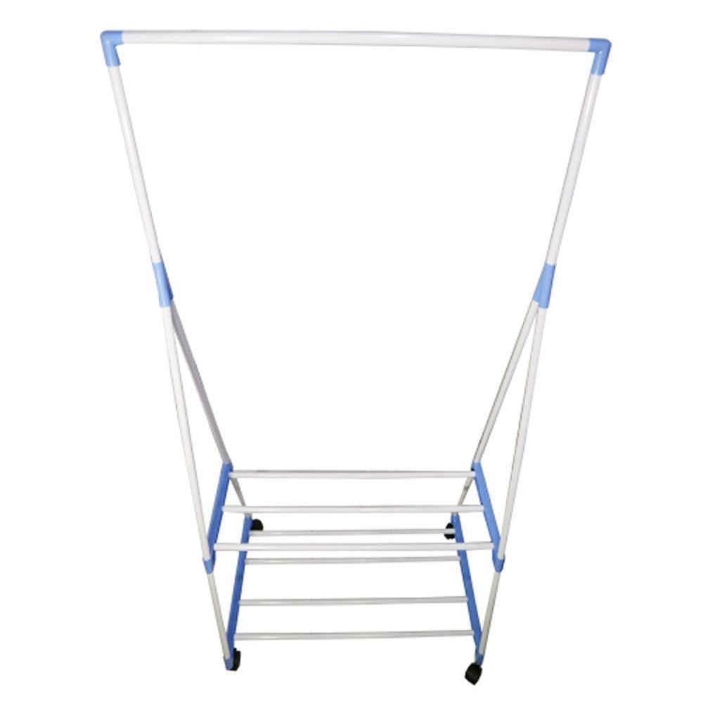Вішалка для одягу пересувна Clothes Rack Multi-Function / Вішалка для підлоги двоярусна 234562099 фото