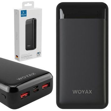 Повербанк 20000mAh, 2USB, PD22.5W+QC18W, WOYAX WY-20F, Черный / Портативное зарядное устройство / Внешний аккумулятор / УМБ 234592845 фото