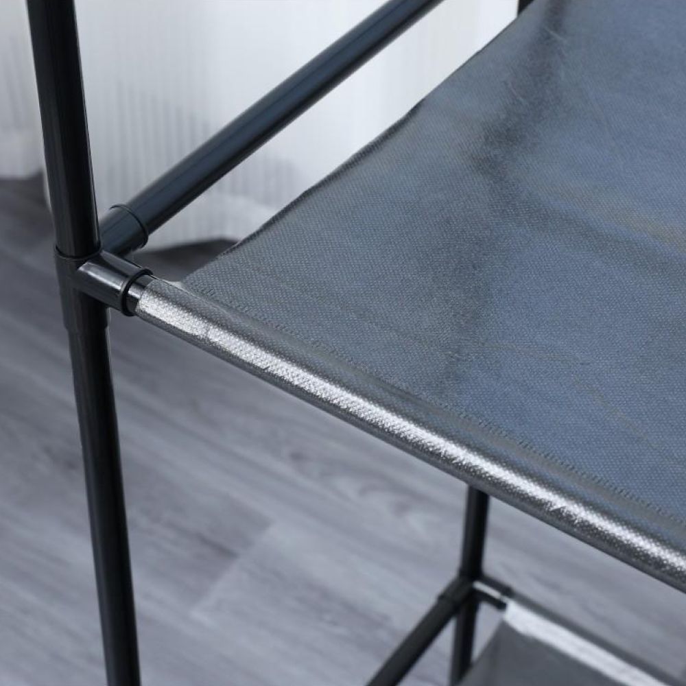 Напольная вешалка для одежды с полками 174х86х44см, CLOTHES RACK, Черный / Стойка для одежды / Вешалка в прихожую 234570673 фото