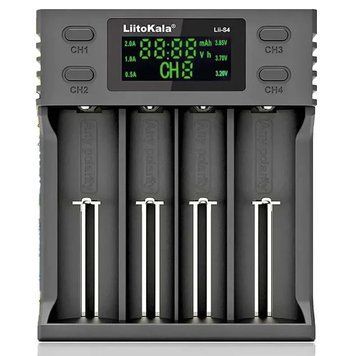 Зарядное устройство для 4 аккумуляторов с LED-дисплеем, USB, LiitoKala Lii-S4 / Быстрая зарядка для батареек 234568518 фото