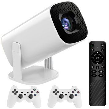 Портативный проектор с 2 джойстиками + 36000 игр, WIFI, от сети, Р30 МАХ / Смарт проектор-игровая приставка / Мультимедийный проектор для дома 23457466901 фото