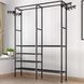 Напольная вешалка для одежды с полками 174х86х44см, CLOTHES RACK, Черный / Стойка для одежды / Вешалка в прихожую 234570673 фото 1