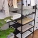 Напольная вешалка для одежды с полками 174х86х44см, CLOTHES RACK, Черный / Стойка для одежды / Вешалка в прихожую 234570673 фото 6