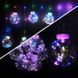 Гірлянда Штора, від мережі, 3х1,5 м, 150 LED, Різнокольоровий / Гірлянда на вікно / Гірлянда на мідному дроті 123462240 фото 4