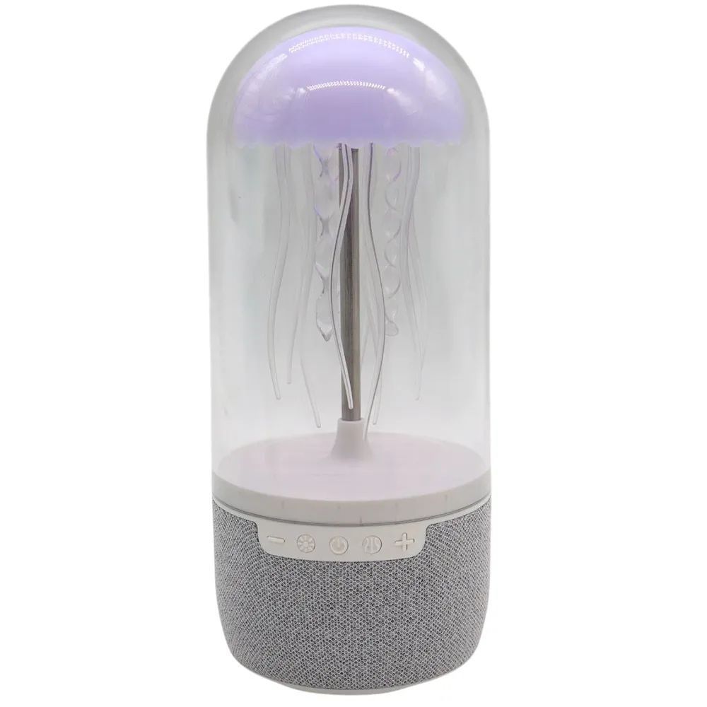 Портативная Bluetooth колонка-ночник Медуза, RGB, с USB / Беспроводная колонка с подсветкой / Блютуз колонка светильник / Настольный ночник 234569977 фото