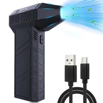 Ручний турбовентилятор 2600мАг, 200Вт, з USB / Акумуляторний міні турбофен / Портативний турбовентилятор 234572720 фото