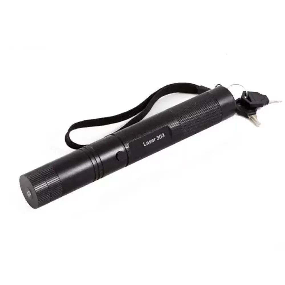 Лазерная указка до 10000 м, Laser pointer YL-303, Зеленая / Диодный лазер с насадкой калейдоскопом / Мощный лазер 234562932 фото