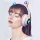 Беспроводные наушники с кошачьими ушками и подсветкой, VZV-23M, Розовые / Блютуз наушники детские 234570037 фото 2
