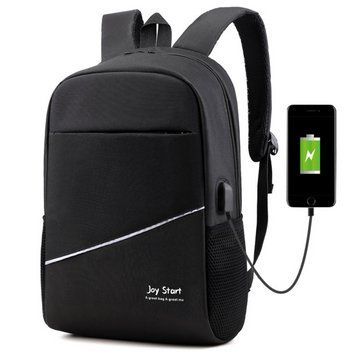 Рюкзак для ноутбука з USB портом, 18л (45х29х14см), Joy Start, Чорний / Чоловічий рюкзак / Міський рюкзак 234571613 фото