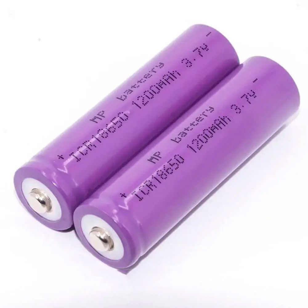 Акумуляторна батарейка, 18650, 12 000 mAh, 3,7V, 1шт, Фіолетова / Багаторазова літій іонна батарейка 23456442201 фото