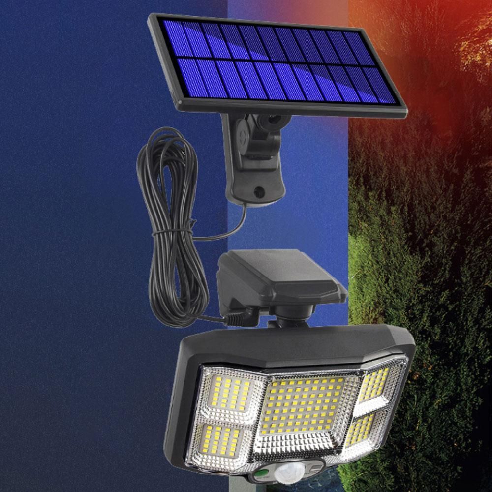 Вуличний світильник-ліхтар, 200 LED, із сонячною панеллю, Solar Sensor Light JB2168 / Ліхтар-прожектор 23456912801 фото