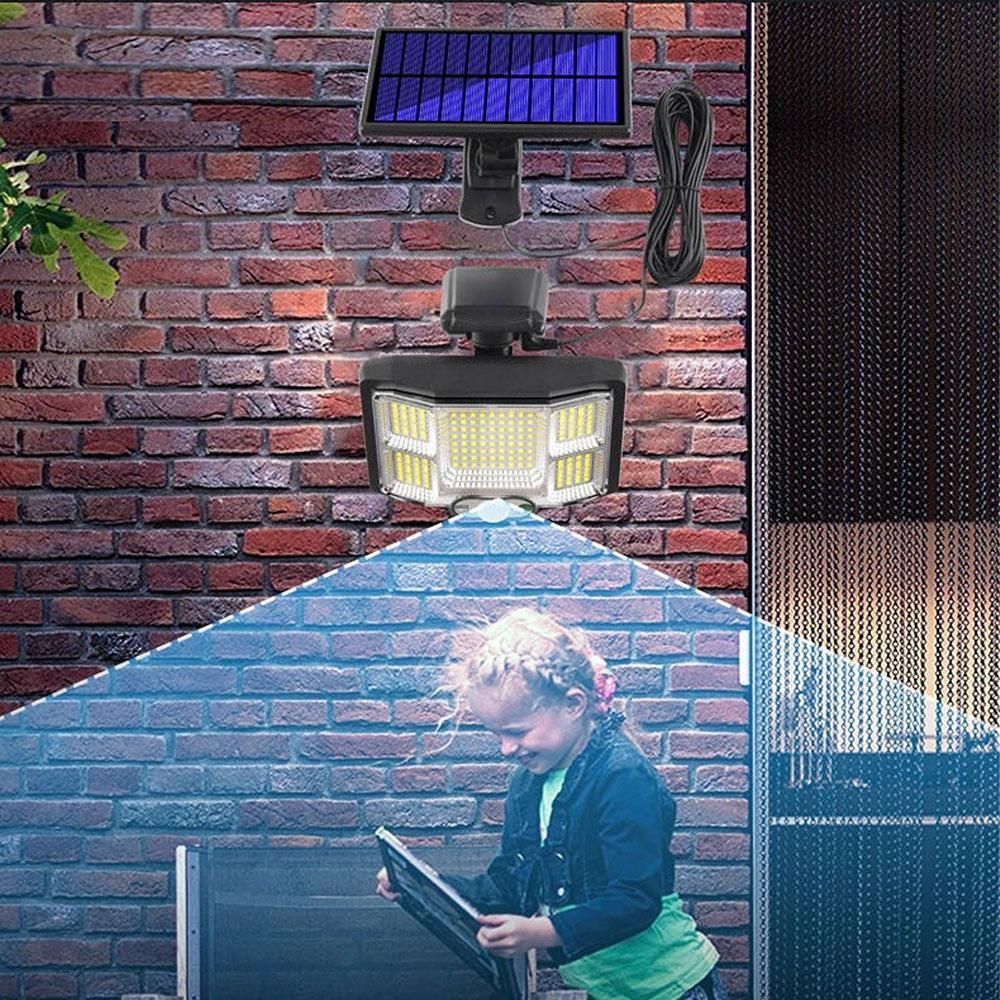 Вуличний світильник-ліхтар, 200 LED, із сонячною панеллю, Solar Sensor Light JB2168 / Ліхтар-прожектор 23456912801 фото