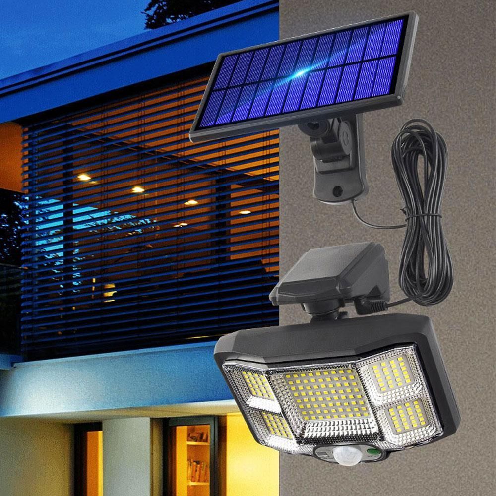 Вуличний світильник-ліхтар, 200 LED, із сонячною панеллю, Solar Sensor Light JB2168 / Ліхтар-прожектор 23456912801 фото